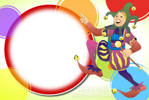 Moldura Comemorativa - Carnaval Carnaval, confetes, moldura redonda.