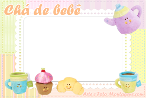 Moldura Diversas - Chá de Bebê frase chá de bebê, itens de cha estilo baby.