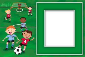 Moldura Diversas - Esporte Futebol Bola futebol, campo, trave, jogadores, moldura gramado, fundo estádio.