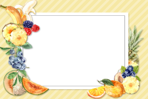 Moldura Diversas - Frutas Tropical Frutas tropicais.