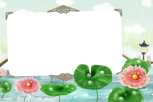 Moldura Diversas - Lagoa Paisagem lagoa, vitórias-régias.