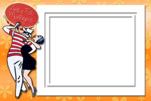 Moldura Diversas - Música Samba Pagode casal dançando samba.