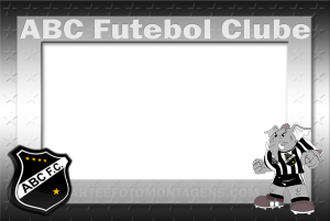 Moldura Times - ABC Natal Escudo time ABC FC Natal, preto e branco.