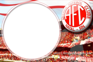 Moldura Times - América Natal RN Escudo time América Natal RN, vermelho e branco.