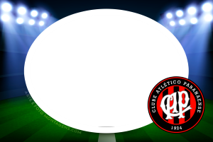 Moldura Times - Athletico PR Escudo time Athletico PR novo, vermelho e preto.