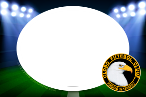 Moldura Times - Globo Escudo time Globo FC, Águia, amarelo, vermelho e preto.