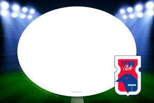 Moldura Times - Paraná Escudo time Paraná Clube, Gralha Azul, azul e vermelho.