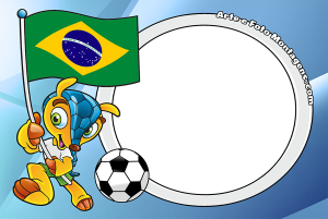 Moldura Times - Brasil Fuleco Mascote Fuleco Copa Brasil, moldura campo futebol, verde e amarelo.