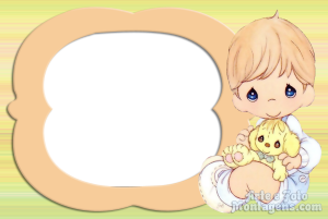 Moldura Infantil - Baby Bebê Cachorrinho Bebê com cachorrinho.