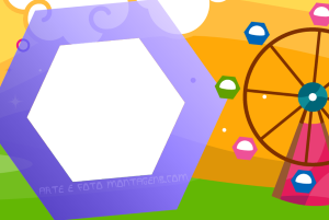 Moldura Infantil - Parque Roda Gigante Roda gigante, parque diversões.