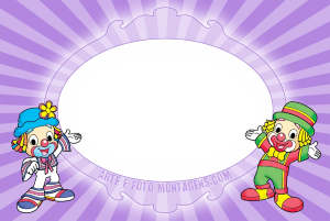 Moldura Personagens - Patati Patata Patati e Patatá clássicos, parque, sol, árvore, moldura circular.