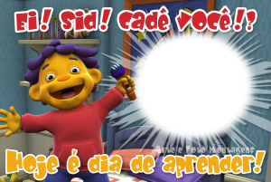 Moldura Personagens - Sid O Cientista Sid o Cientista, microfone, quarto, frases, moldura explosão.