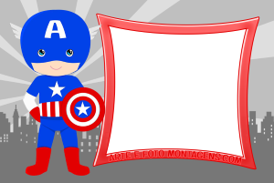 Moldura Personagens - Vingadores Capitao America Capitão América filme, escudo, moldura circular cinza clara borda preta, fundo cidade chamas.